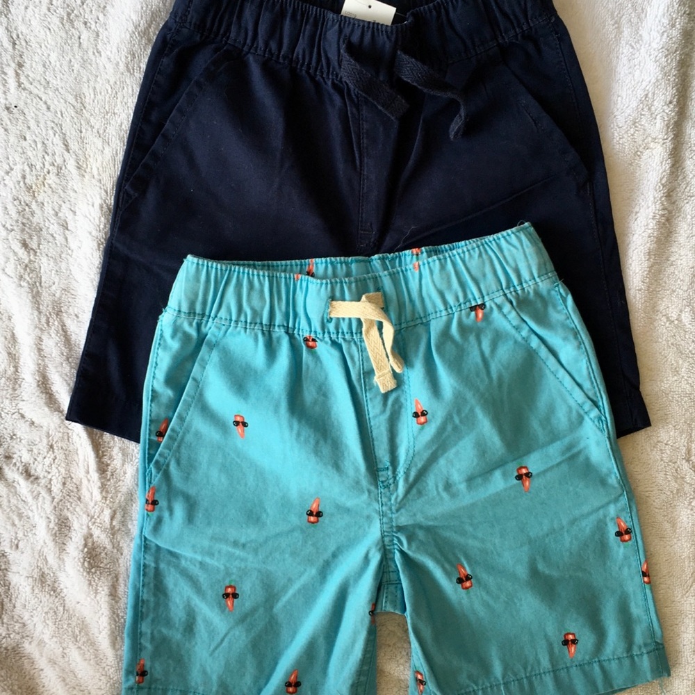 Lot of 2 - toddler boys cotton shorts 3T - NWT